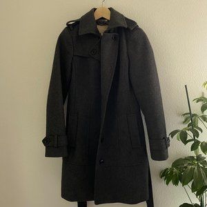 Banana Republic Dark Gray Trench Coat